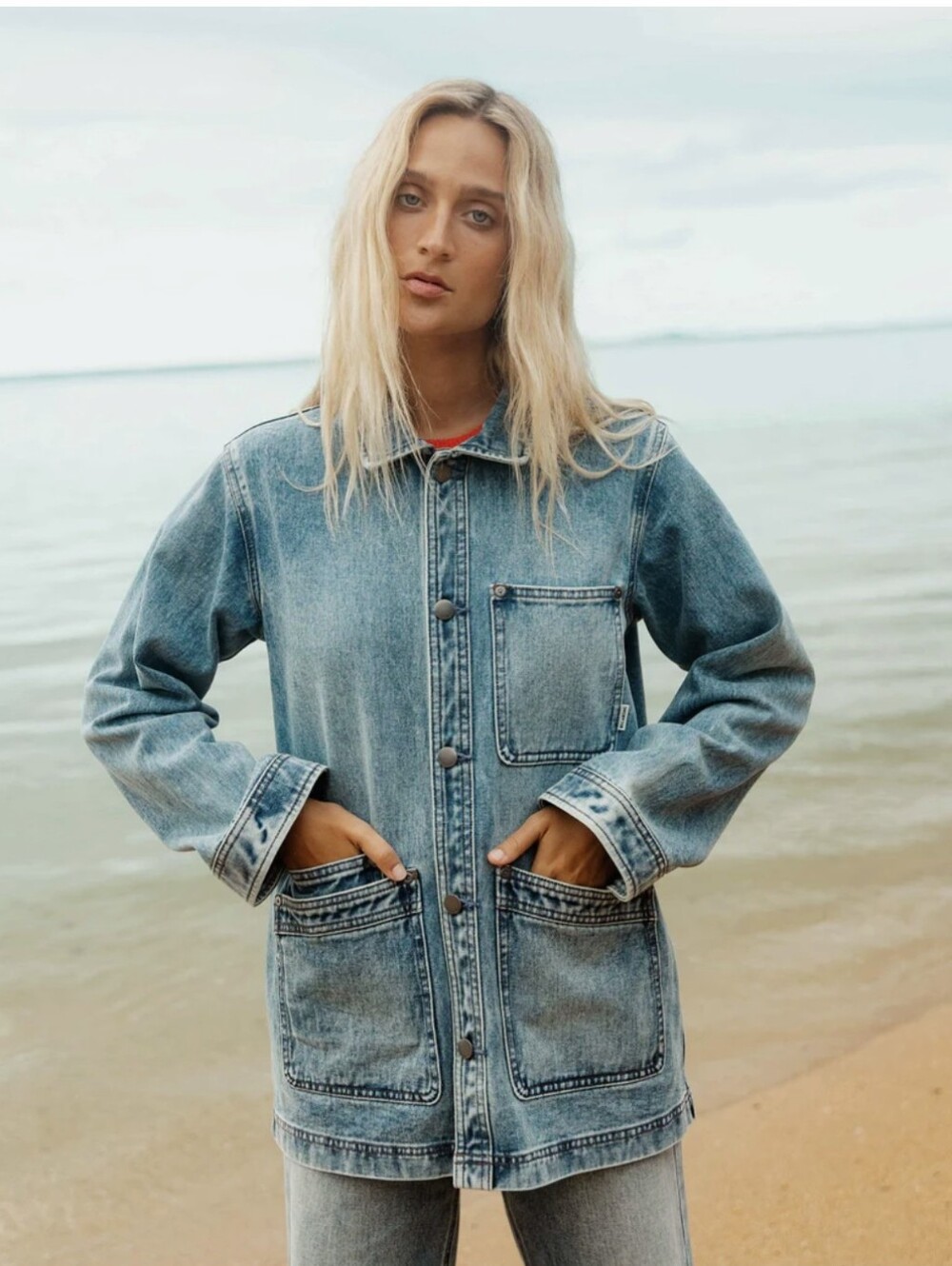 NWOT Billabong Denim Chore Jacket